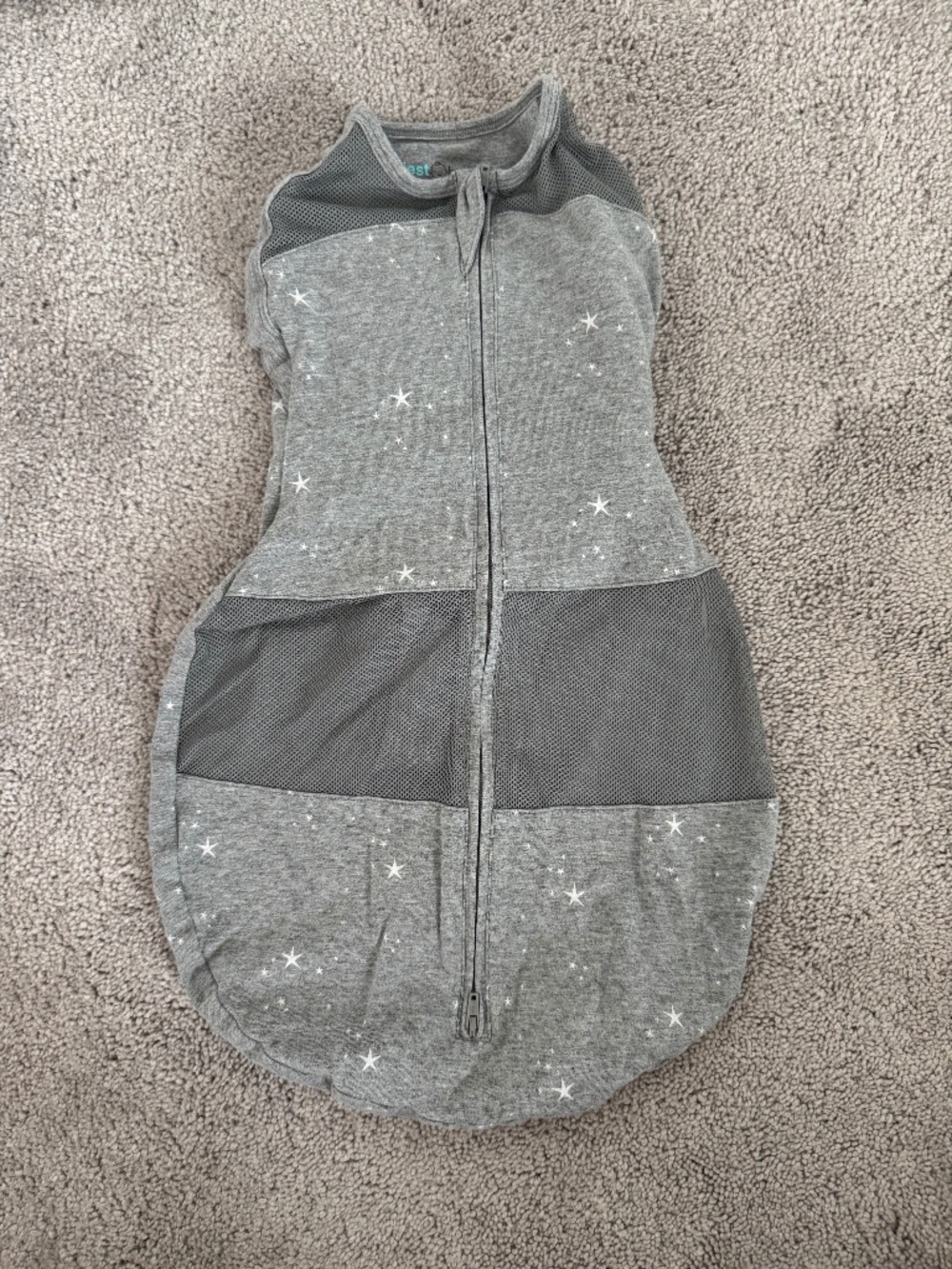Small Happiest Baby sleep sack grey